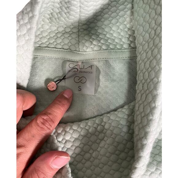 Calia Carrie Underwood Textured Cowl Neck Sweatshirt Mint Green Small Cozy - Picture 10 of 13